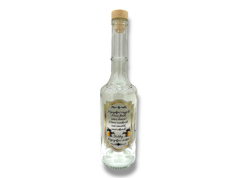Pálinkás üveg 500ml(nyugdíj 1)