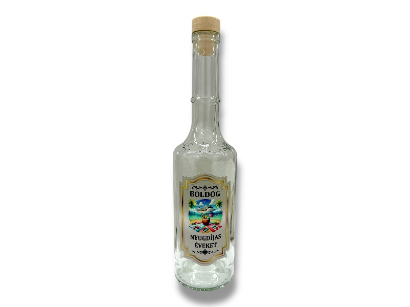 Pálinkás üveg 500ml(nyugdíjas)