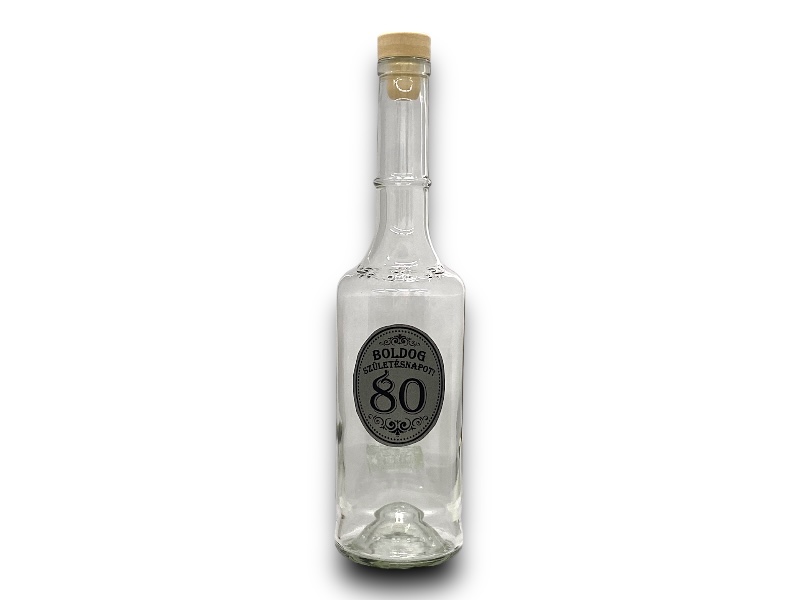 Pálinkás üveg/Születésnap 80