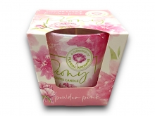 Poharas gyertya/Peony-p.pink - 01