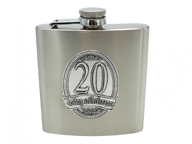 Fém flaska óncímkés 60ozs matt